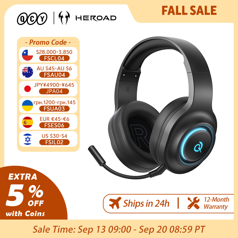 Soundbar Bluetooth Home - QCY Heroad V200 Gaming Headset with