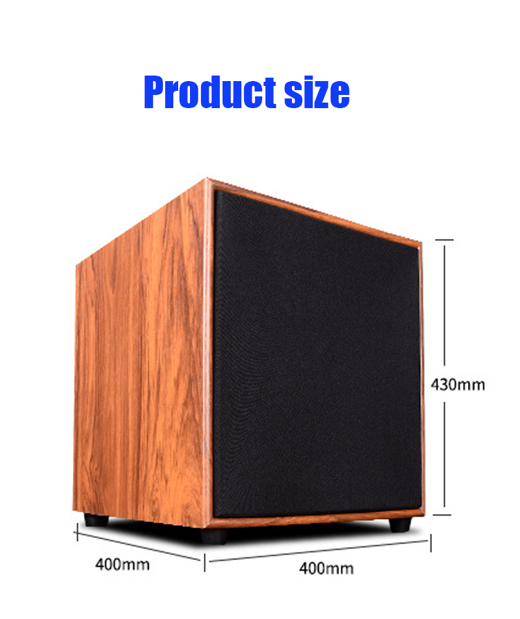 12 Inch Heavy Bass Wooden Acti - Home Theater Speaker ulasan dan harga