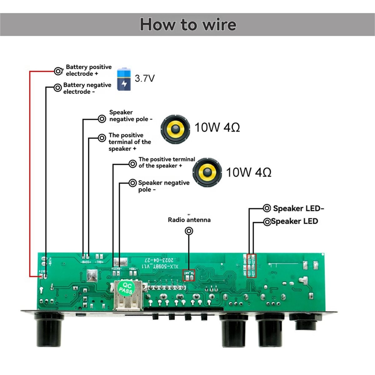 update. 2X10W 3.7V Amplifier B - Home Theater Speaker ulasan dan harga