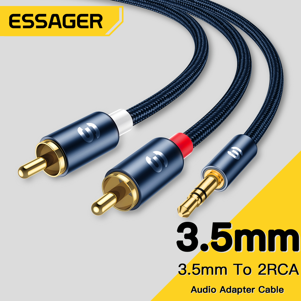 Essager Audio Cables 3.5mm Jac - Home Cinema Beamer ulasan dan harga