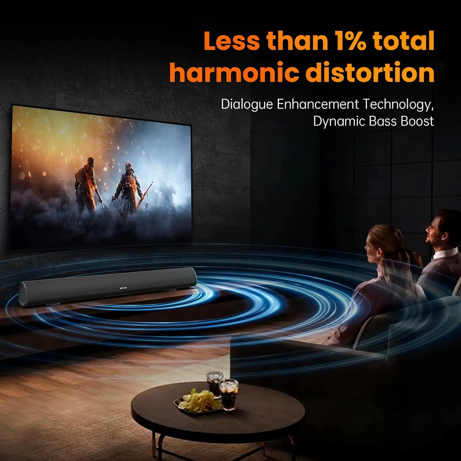 Powerful TV Soundbar Wired 100 - Home Cinema Center ulasan dan harga