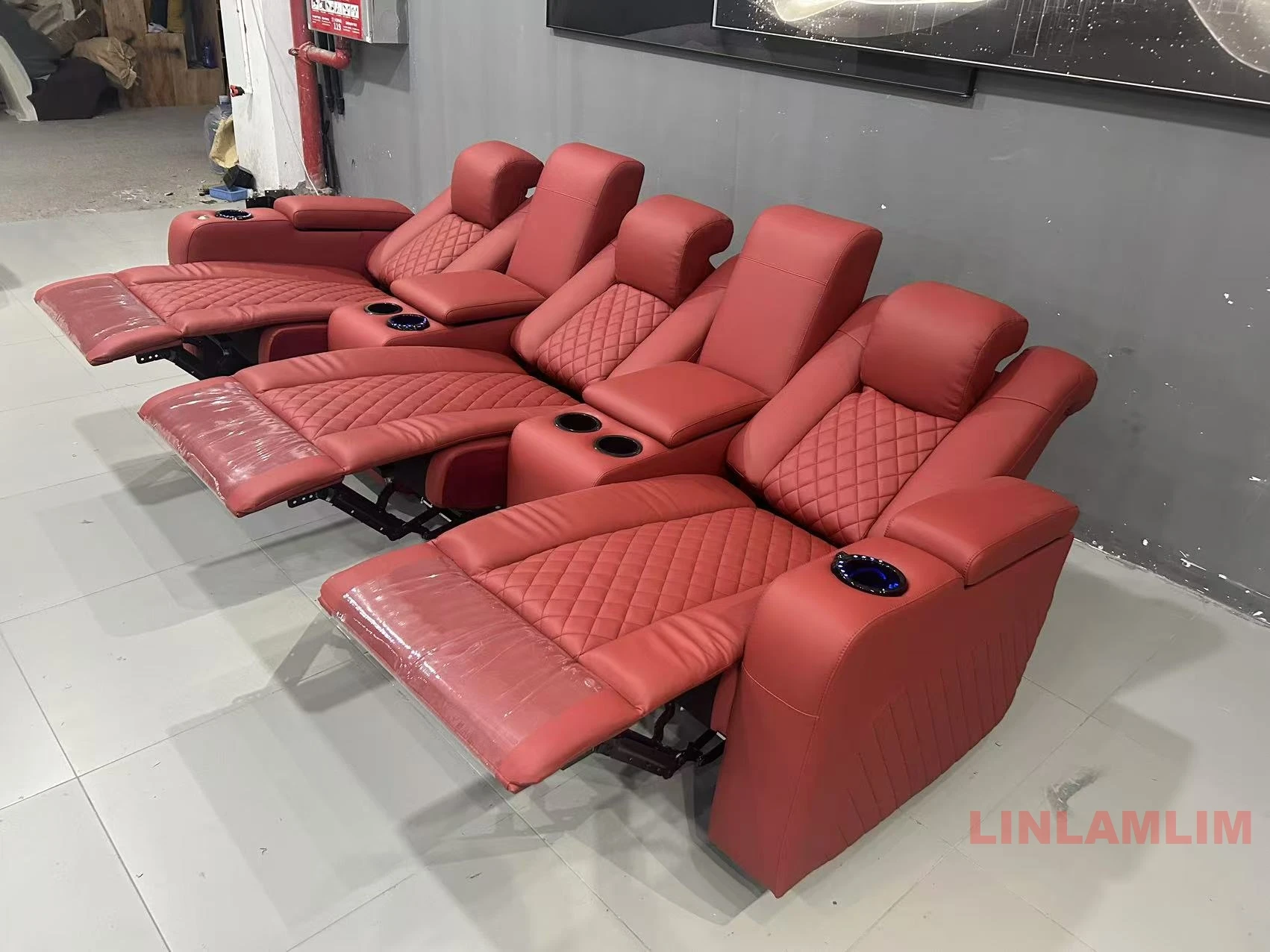 Linlamlim Luxury 3-Seat Reclin - Home Cinema Center ulasan dan harga
