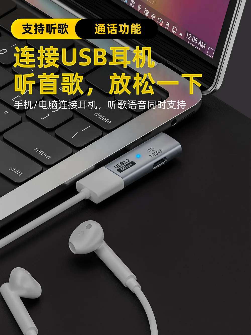 USB Type-C OTG Adapter with Po - Home Cinema Google ulasan dan harga
