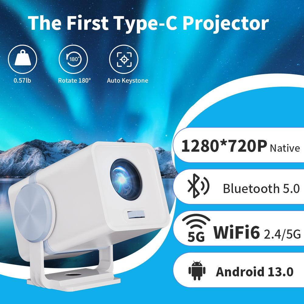 DESS Projector Android 13 Dual - Home Cinema Compact ulasan dan harga
