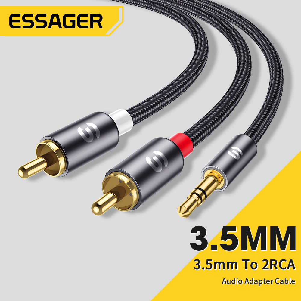Essager RCA Audio Cable Stereo - Home Cinema Beamer ulasan dan harga