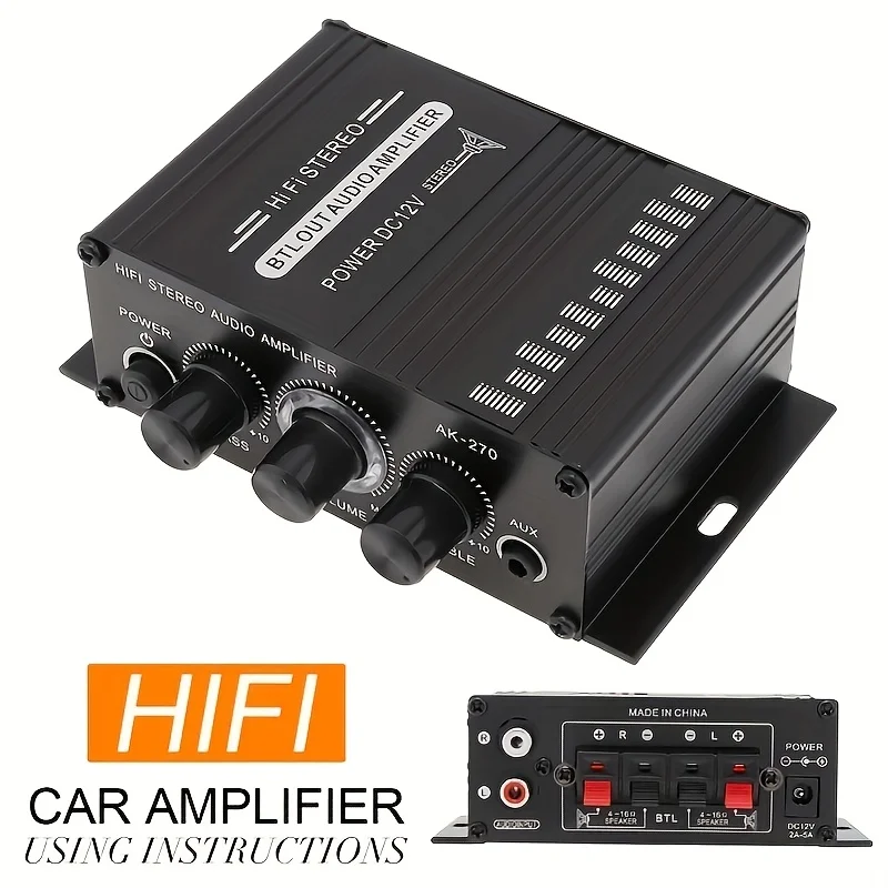 AK-270 400W Mini Power Amplifi - Home Cinema Beamer ulasan dan harga