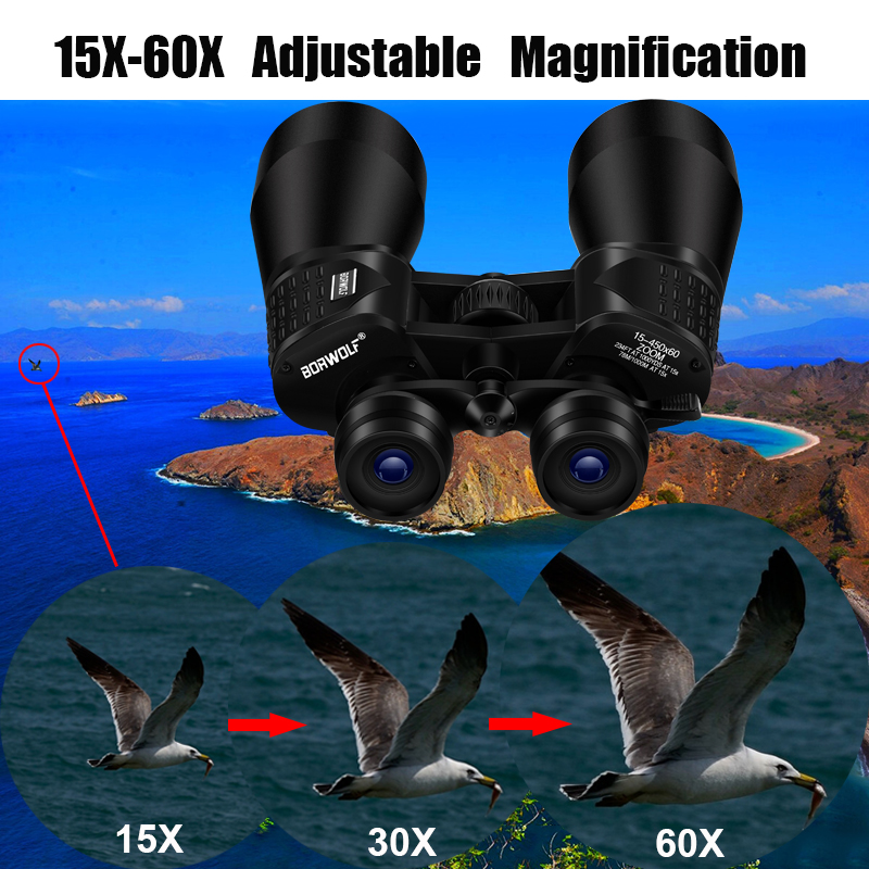 BORWOLF 15-450X60 Binoculars T - Home Cinema Center ulasan dan harga